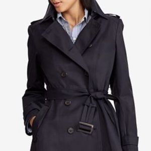 Banana republic navy/gray trench coat